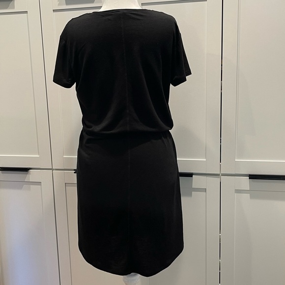 Caslon - Black Cinched Waist T-Shirt Dress / Medium - Picture 12 of 14